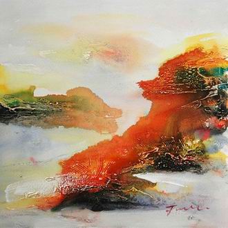 Abstract Color oil painting